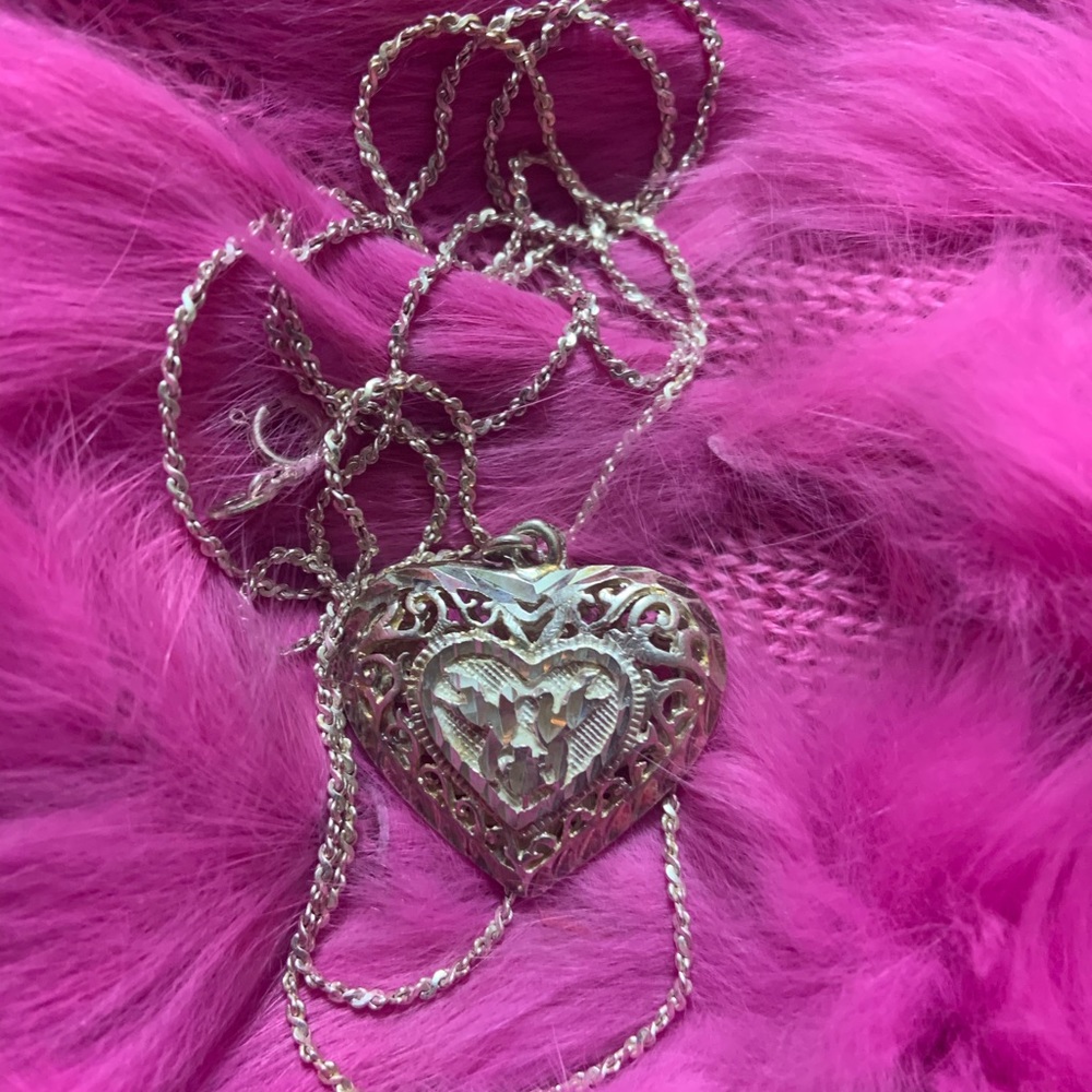 Solid .925 Silver Heart Pendant